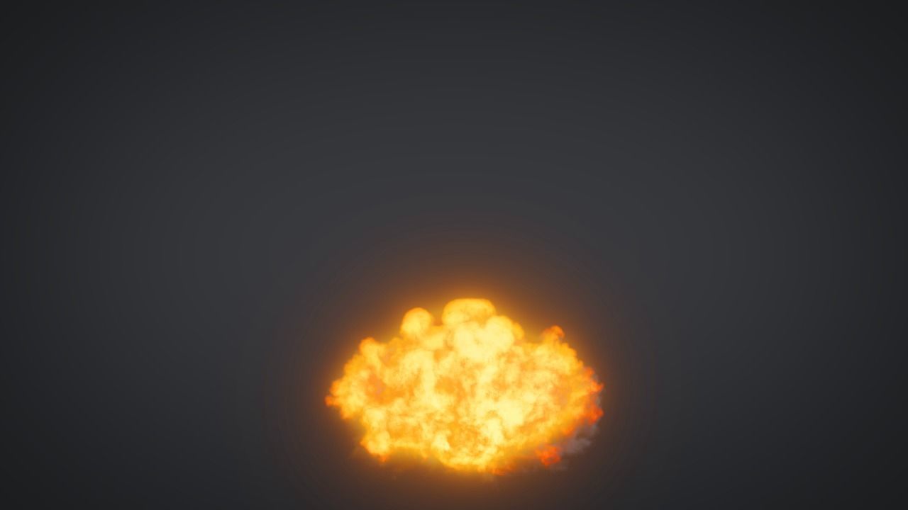 Explosion smoke cloud 3D model_7