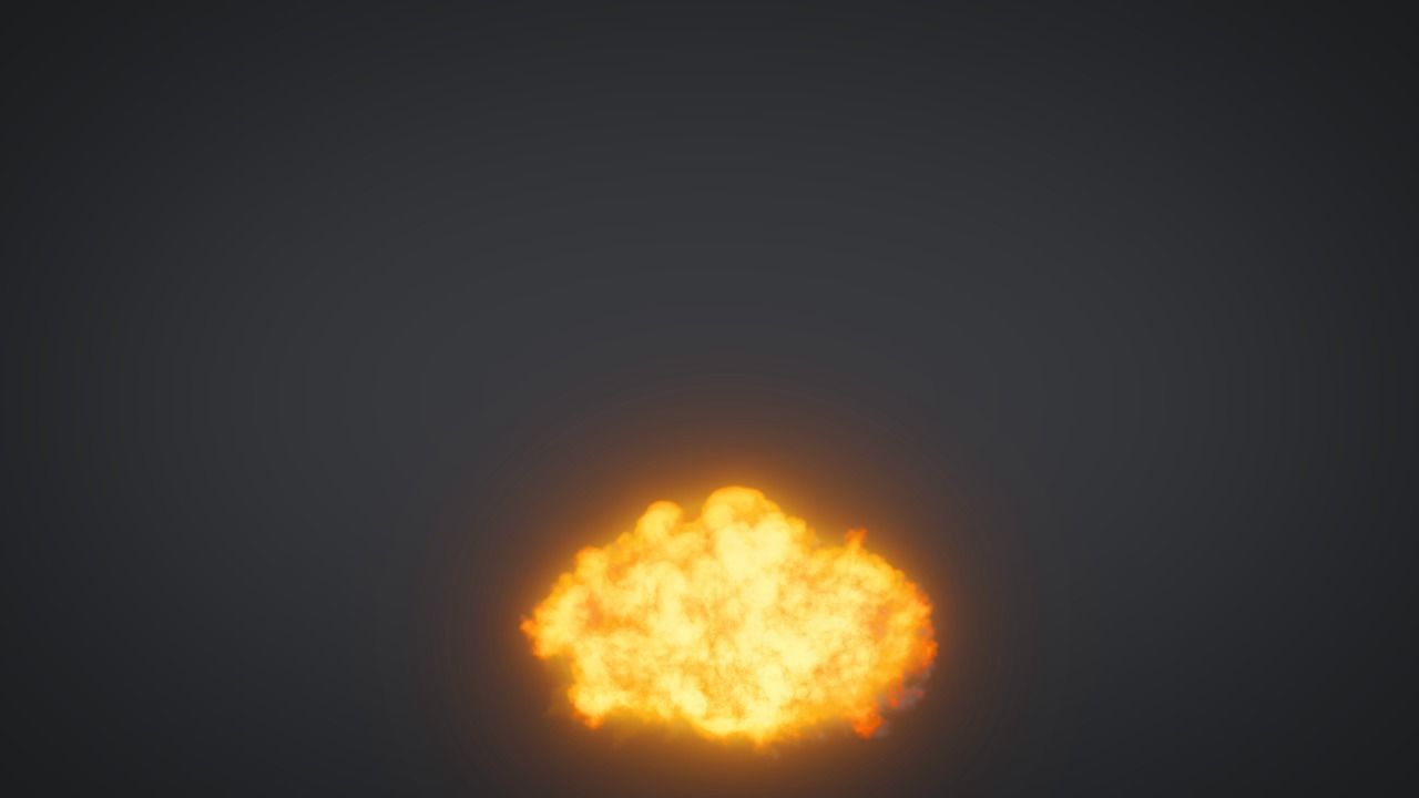 Explosion smoke cloud 3D model_4