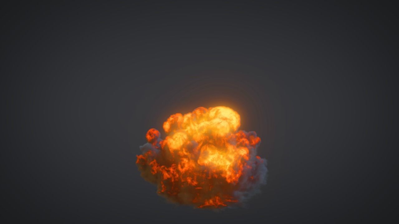 Explosion smoke cloud 3D model_20
