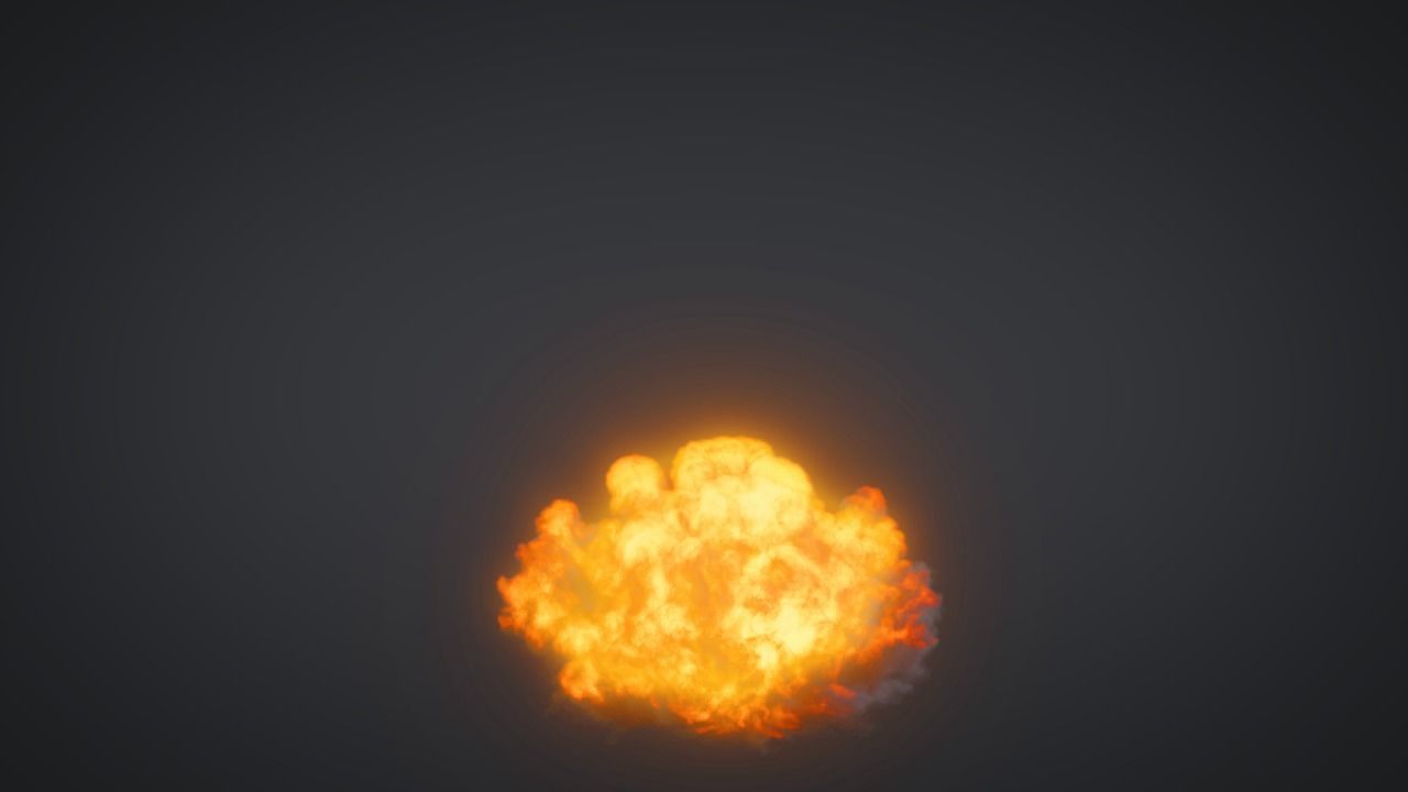 Explosion smoke cloud 3D model_11