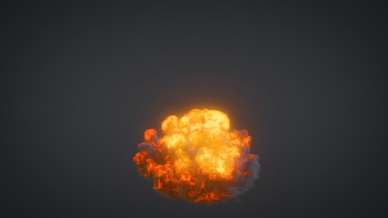 Explosion smoke cloud 3D model_17