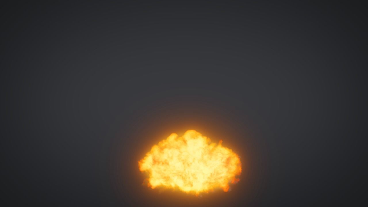 Explosion smoke cloud 3D model_2