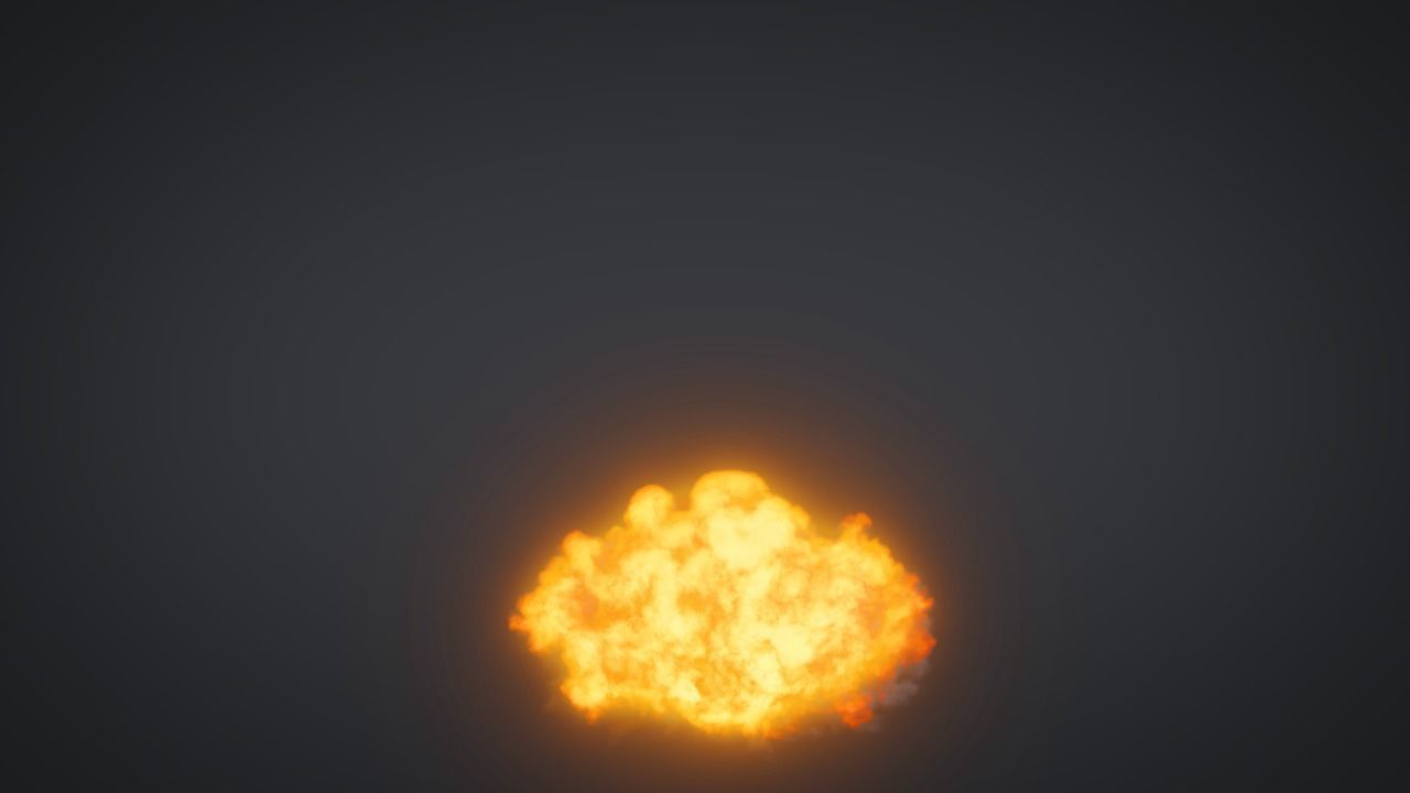 Explosion smoke cloud 3D model_6