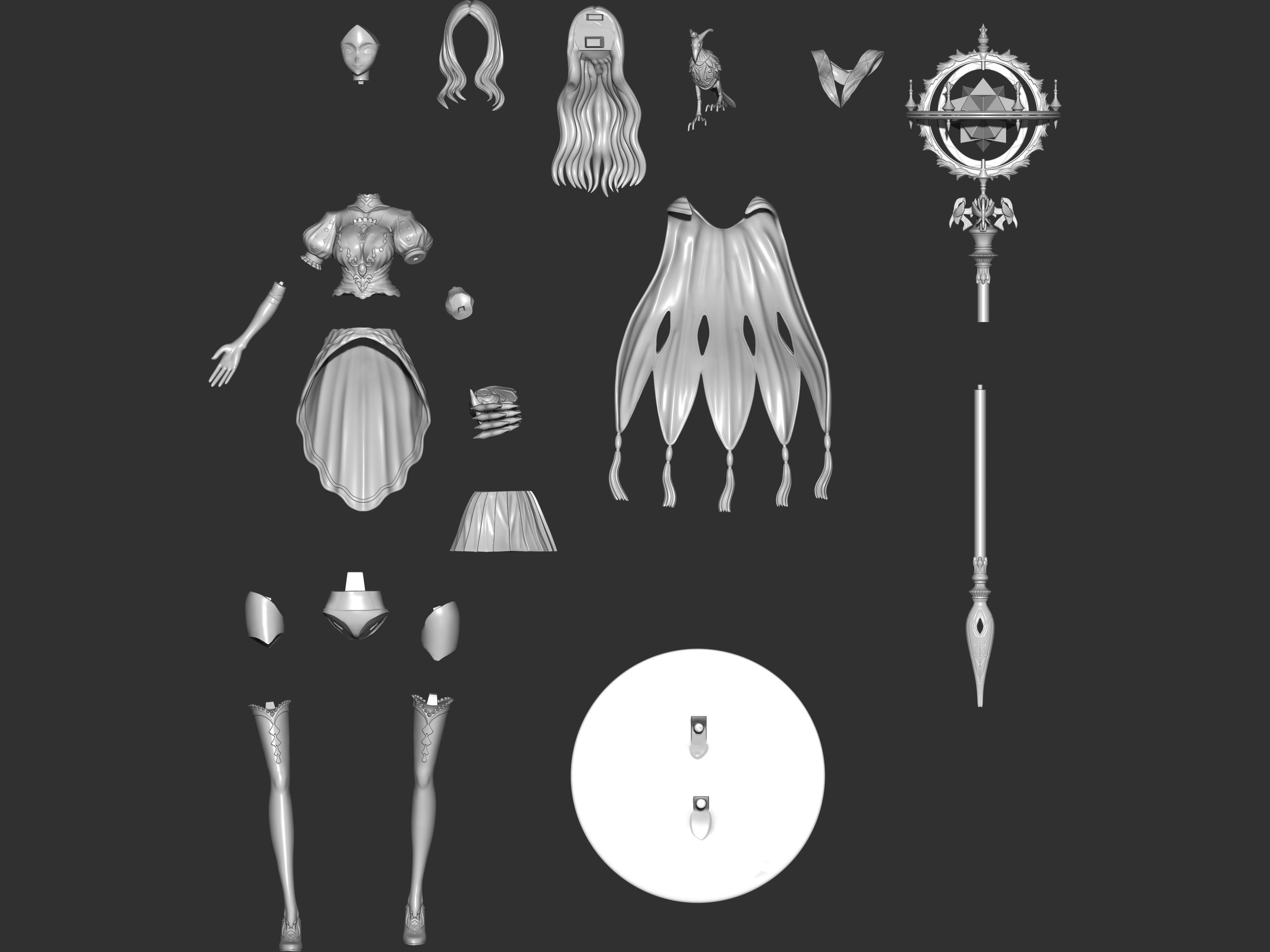 leonardo da vinci fgo 3D print model_11