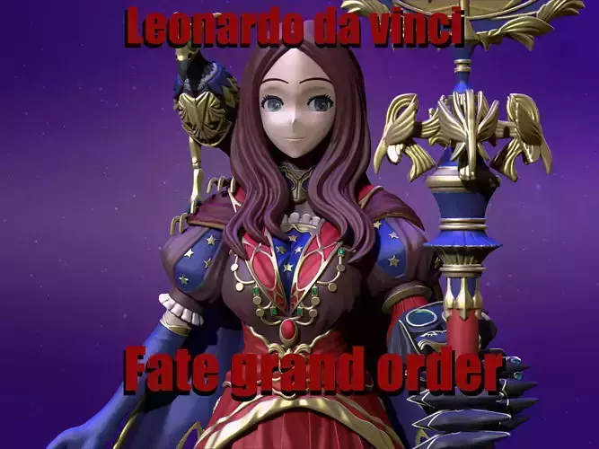 leonardo da vinci  fgo 3D print model