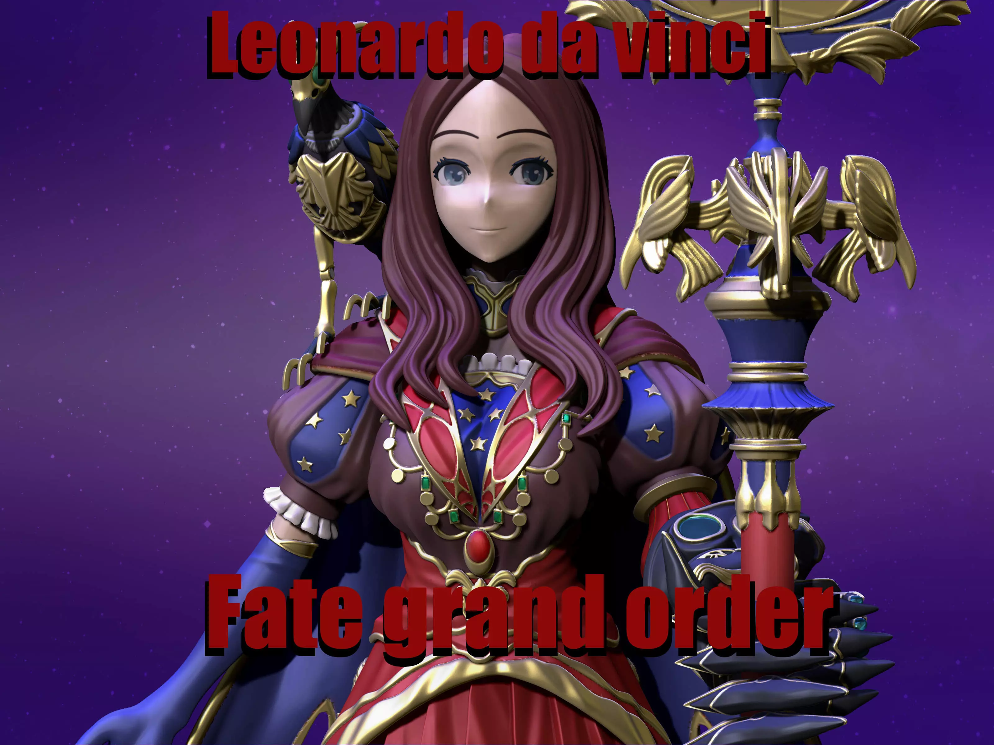 leonardo da vinci fgo 3D print model_0