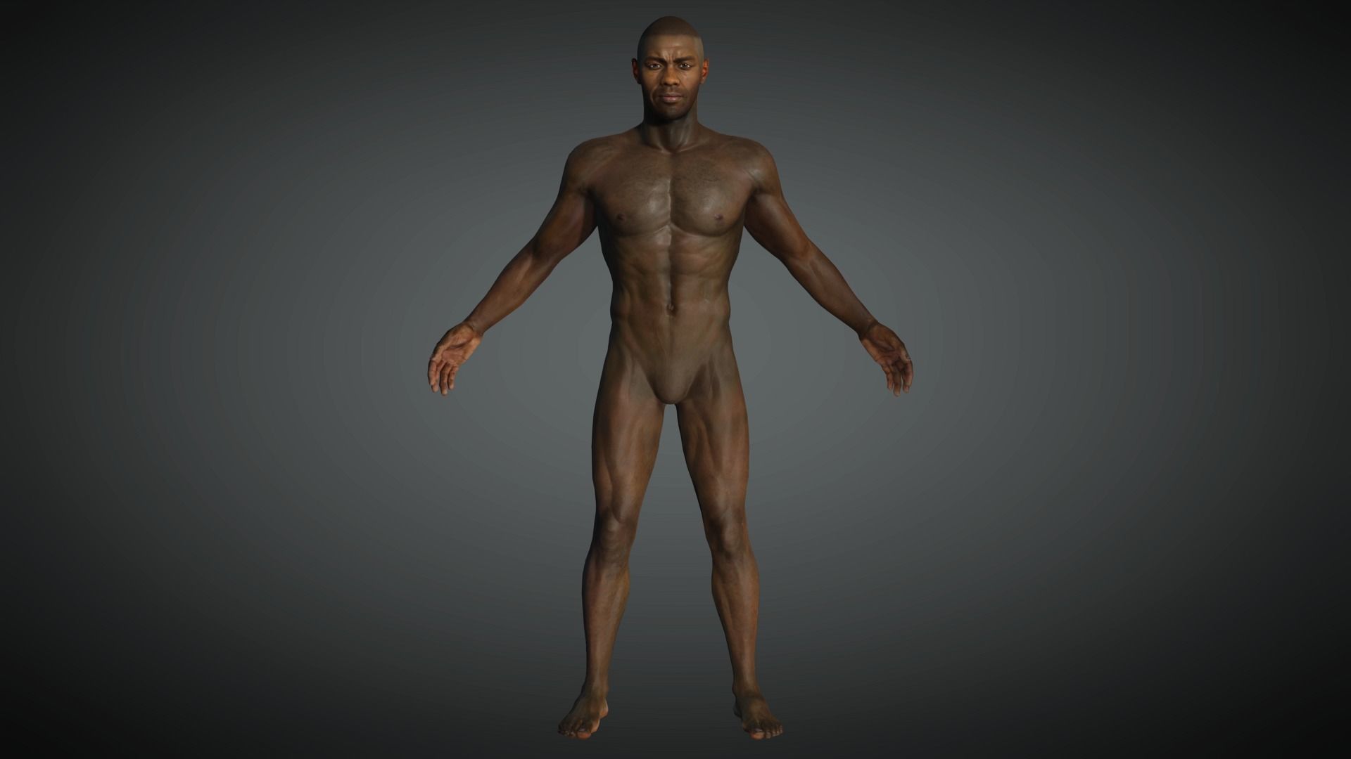 AAA Realistic Male Character 02 Low-poly 3D model_4
