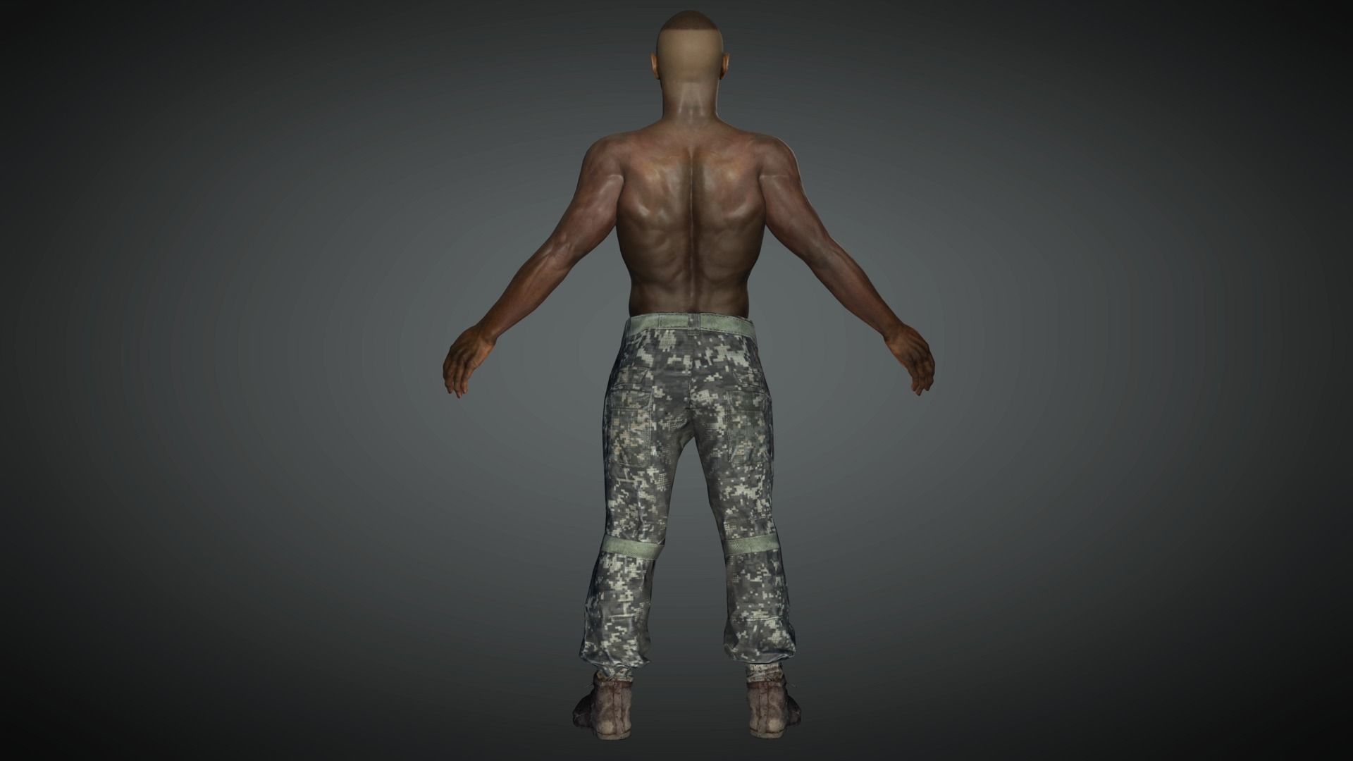 AAA Realistic Male Character 02 Low-poly 3D model_9