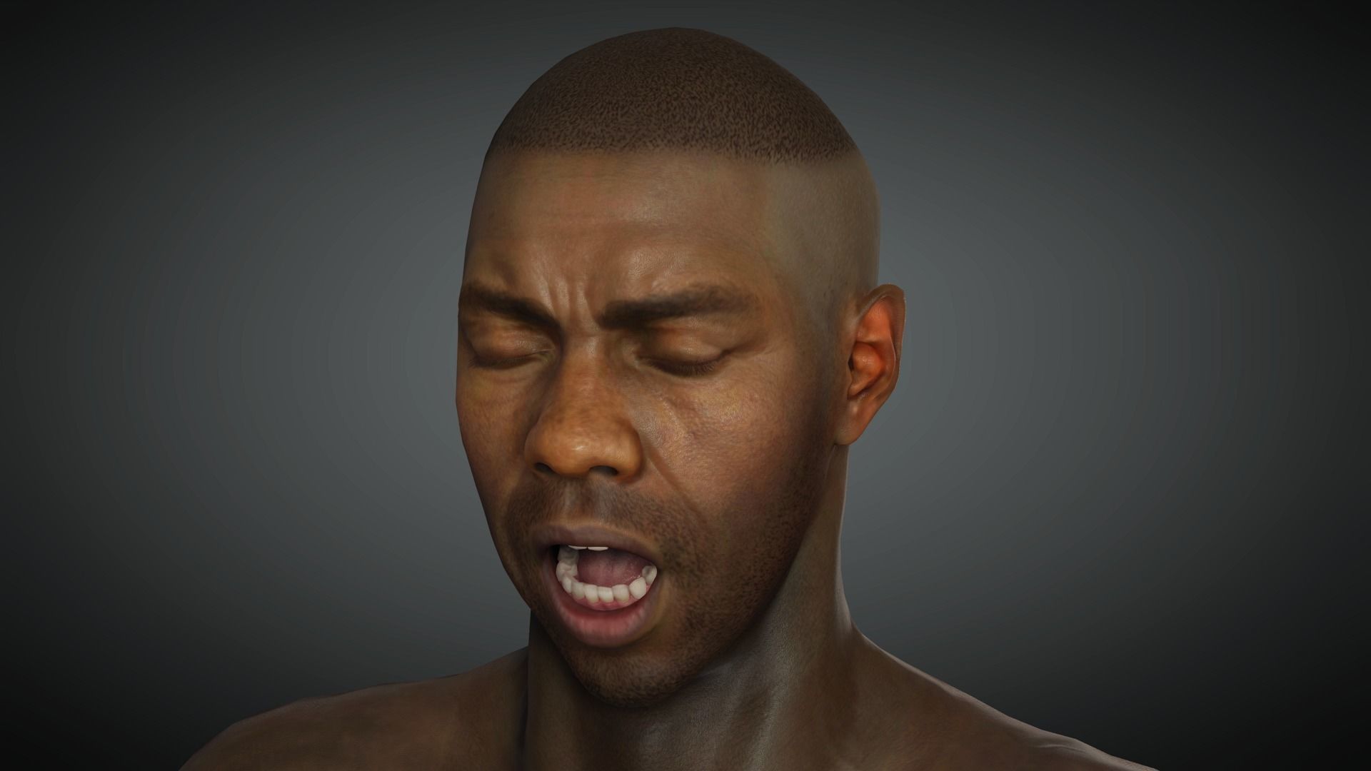 AAA Realistic Male Character 02 Low-poly 3D model_12