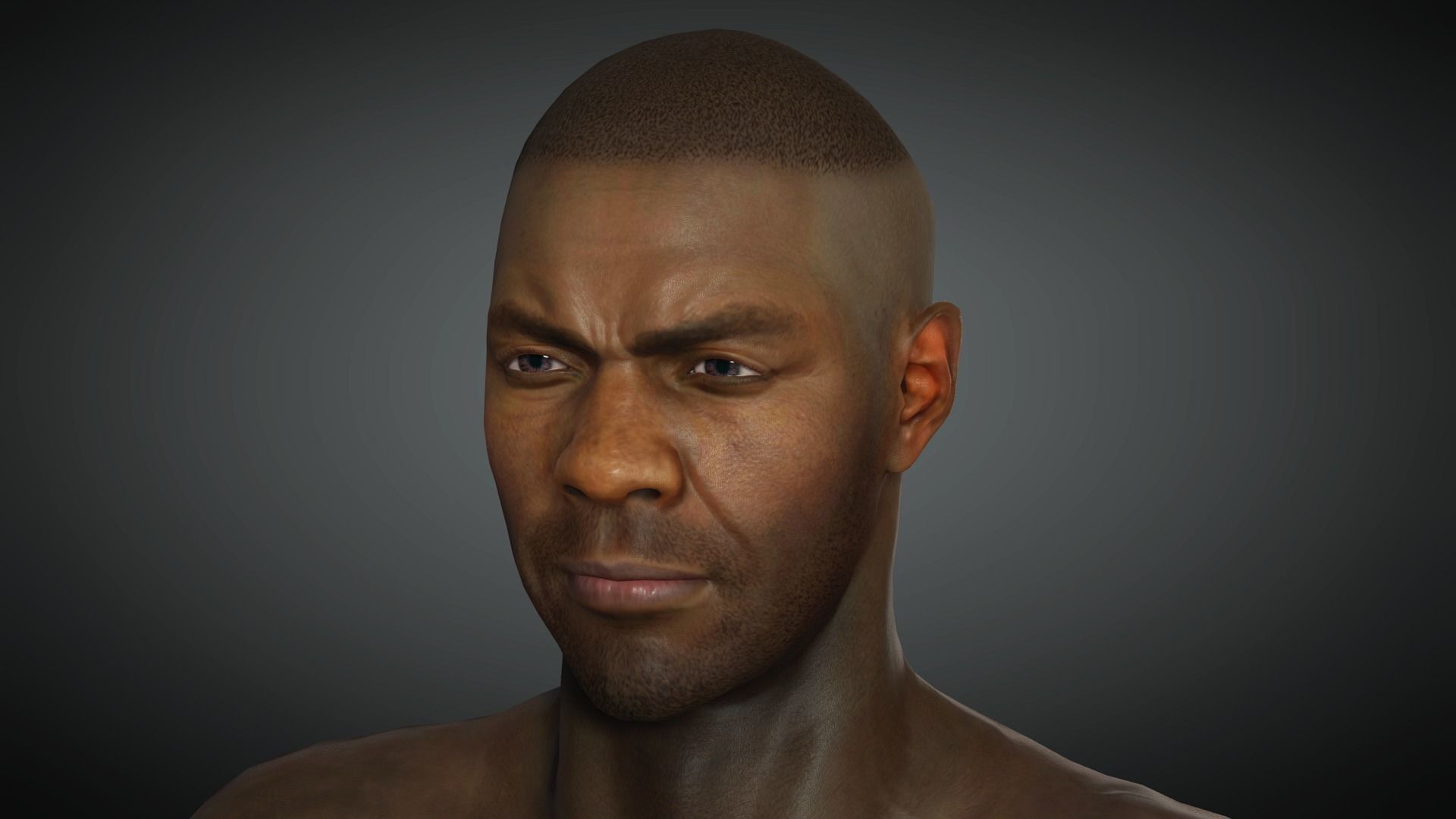 AAA Realistic Male Character 02 Low-poly 3D model_14