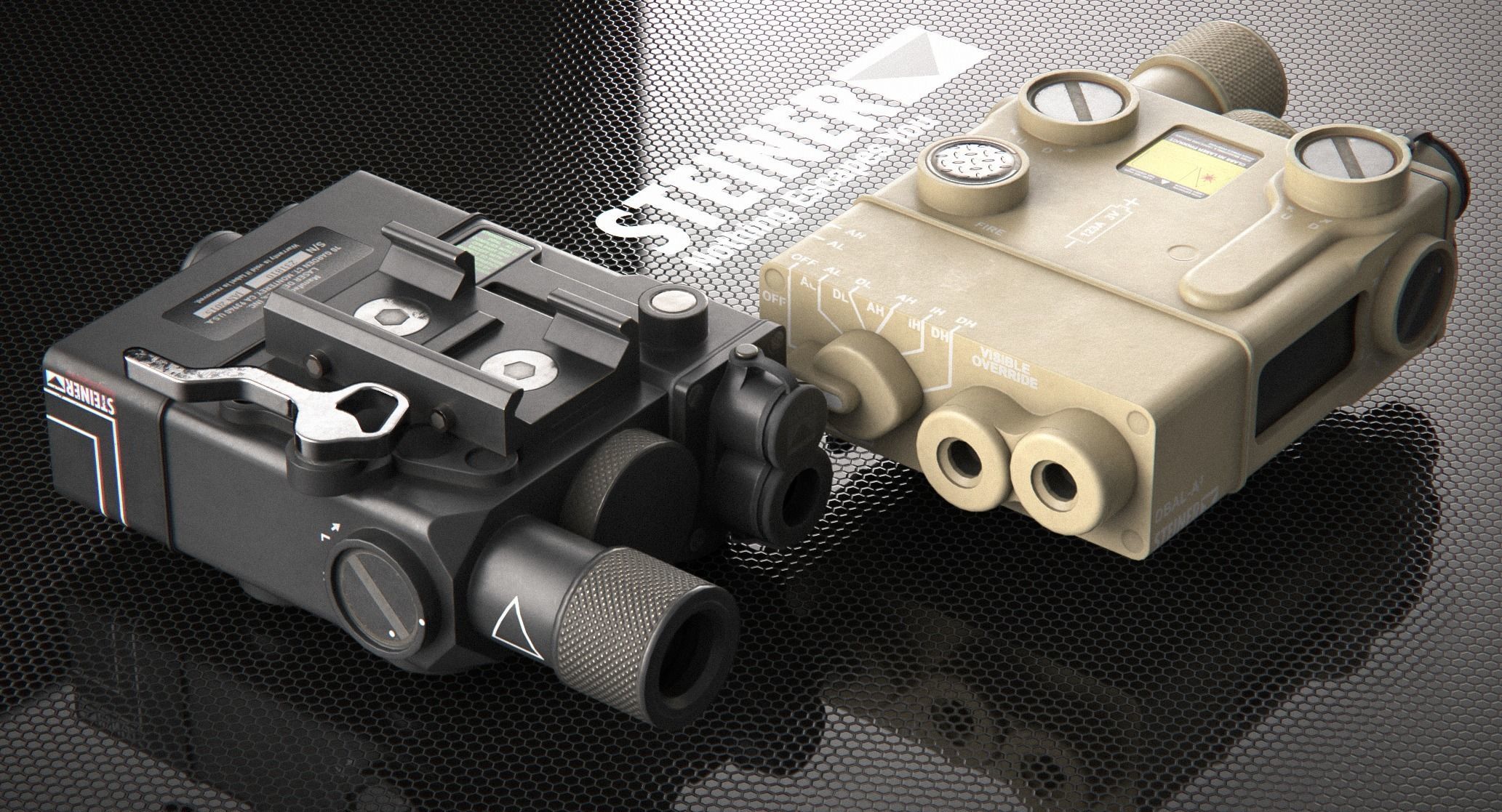 Steiner eOptics DBAL-A3 Aim Laser - AAA PBR Game Ready Low-poly 3D model_2