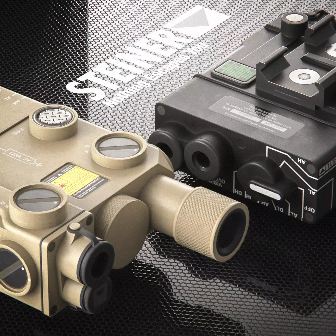 Steiner eOptics DBAL-A3 Aim Laser - AAA PBR Game Ready Low-poly 3D model_0