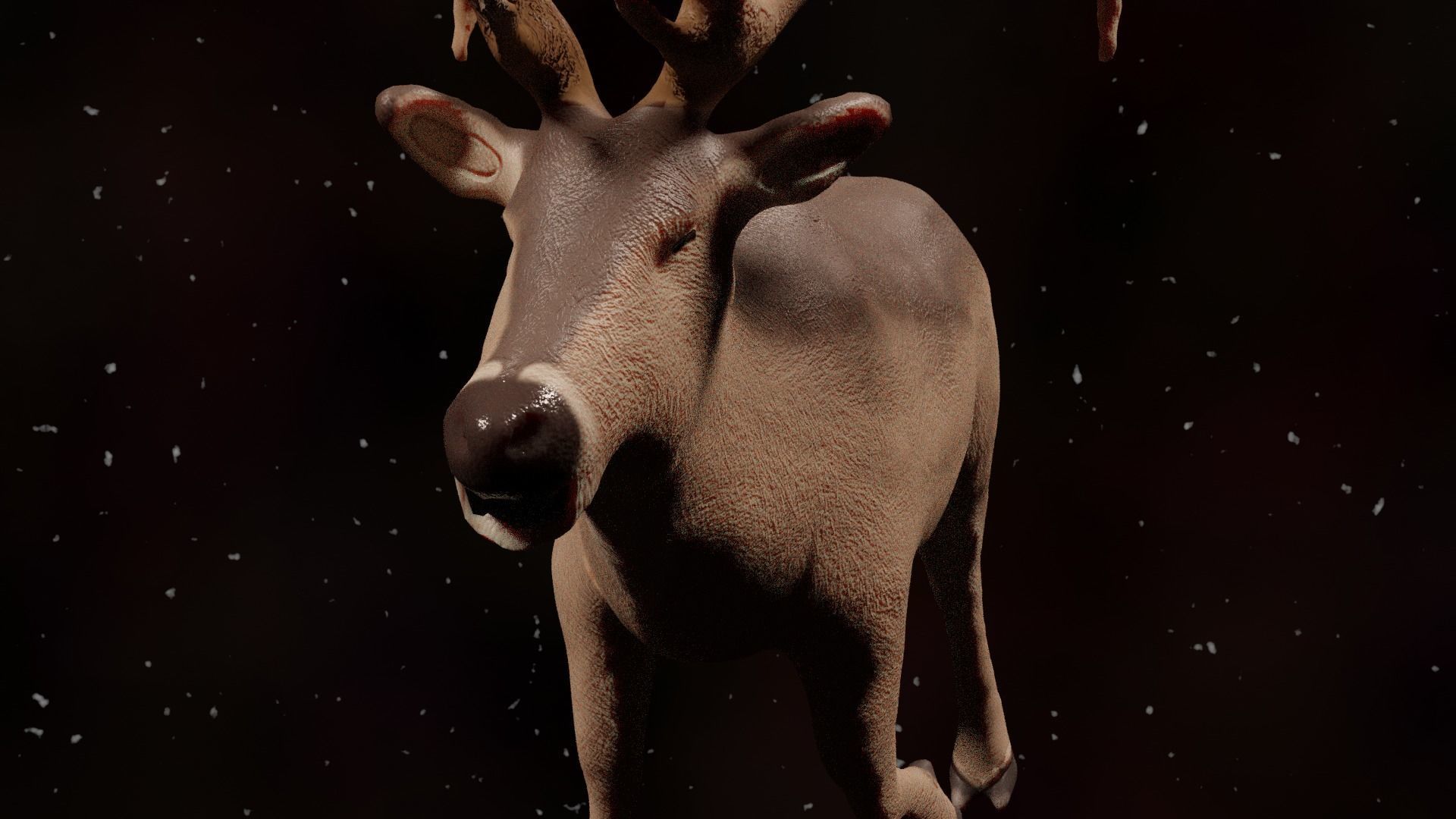 Elk Model Rigged 3D model_3