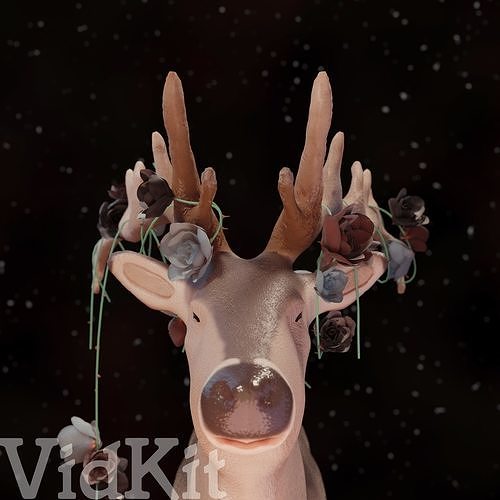 Elk Model Rigged 3D model