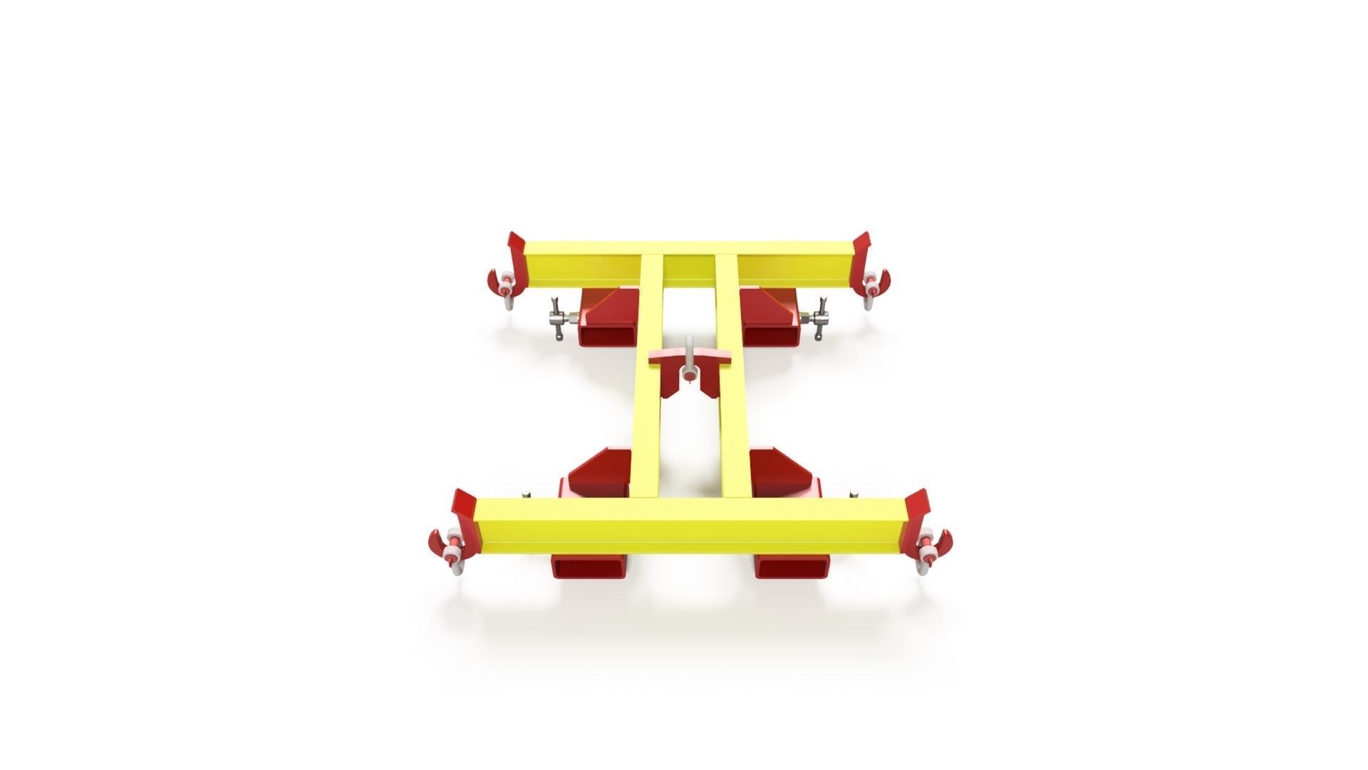 BIG-BAG ATTACHMENT FOR FORKLIFT BLADES Low-poly 3D model_5