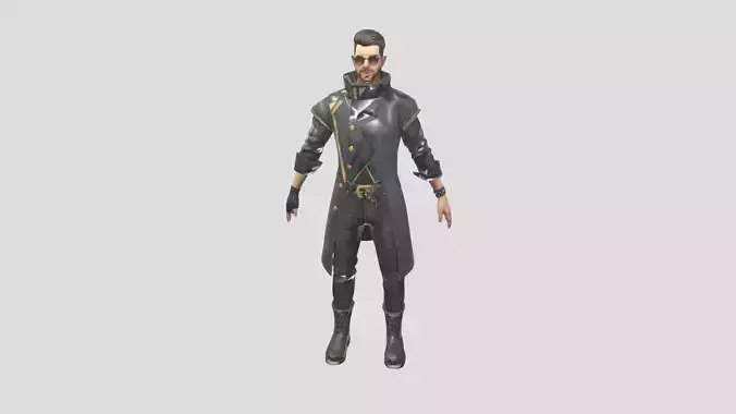 Free Fire alok 3d model