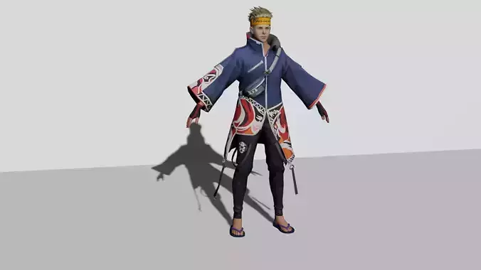 Free Fire Character 3d model