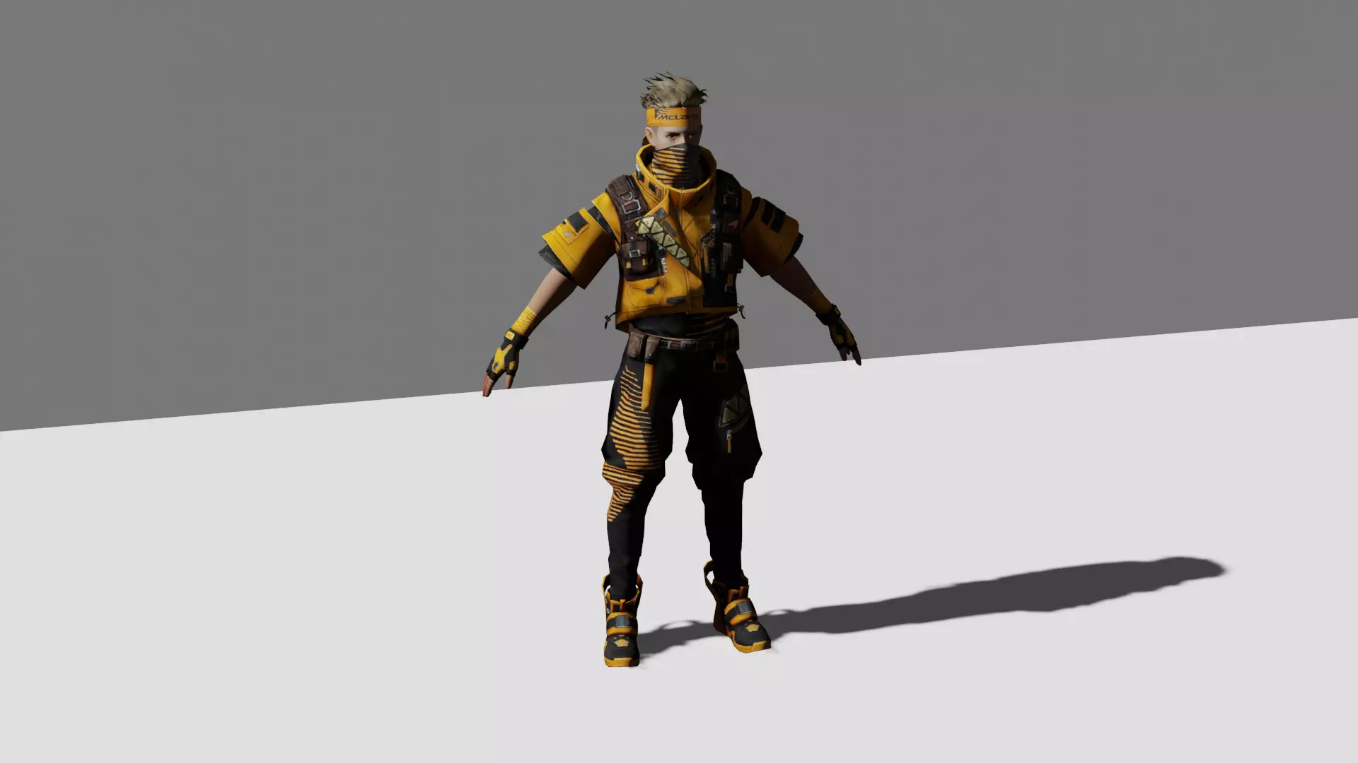 Free Fire Mclaren Dress 3d model 3D model_0