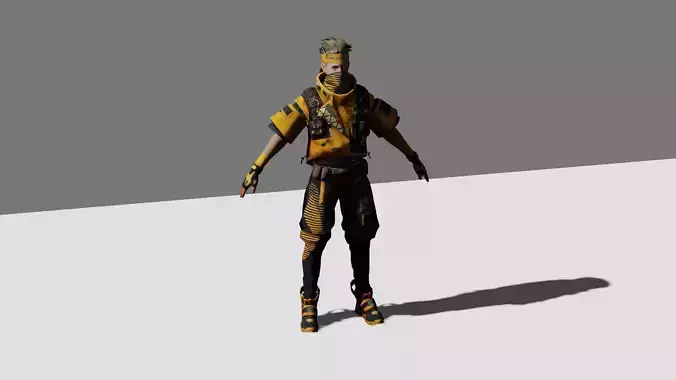 Free Fire Mclaren Dress 3d model