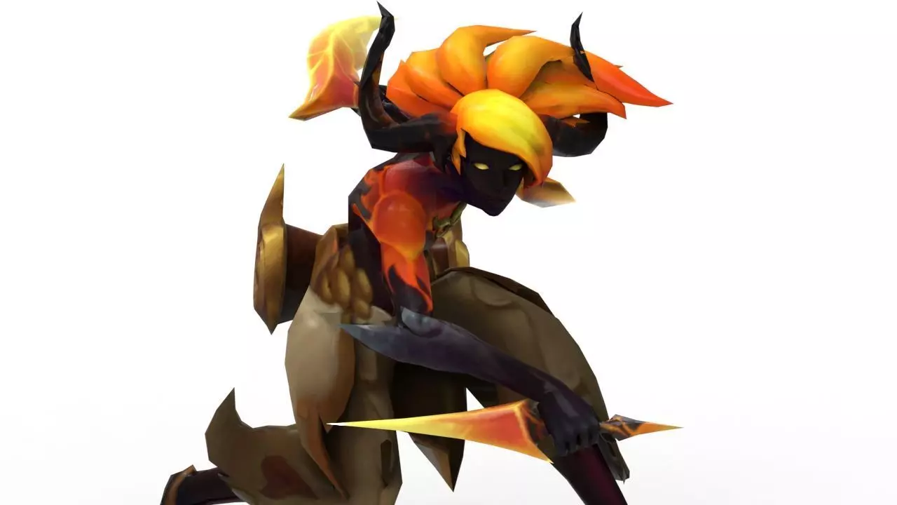 Akali Infernal - League of Legends 3D print model