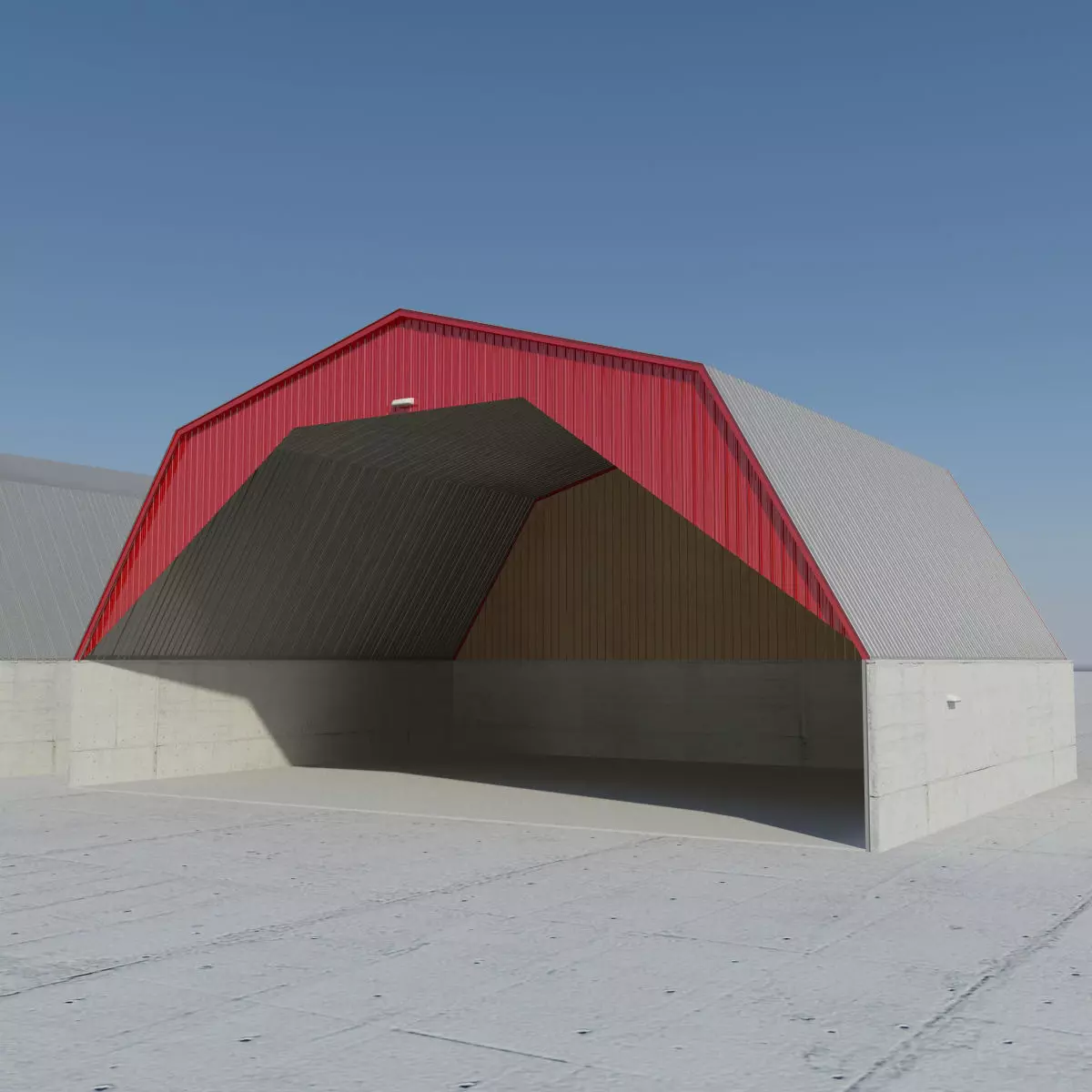 Transit Department Salt Barn 3D model_0