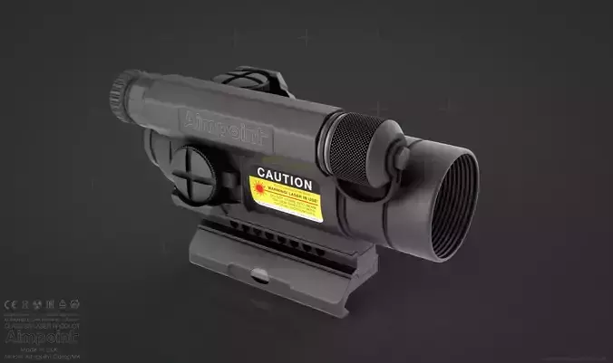 Aimpoint CompM4 - Sniper Aim Sight - AAA PBR Game Ready