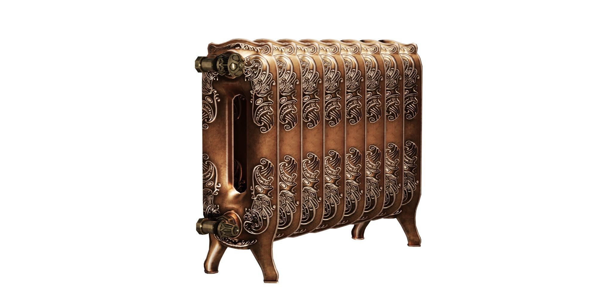 Bristom Bronze Radiator  BLENDER 3D Model Cycles 3D model_5