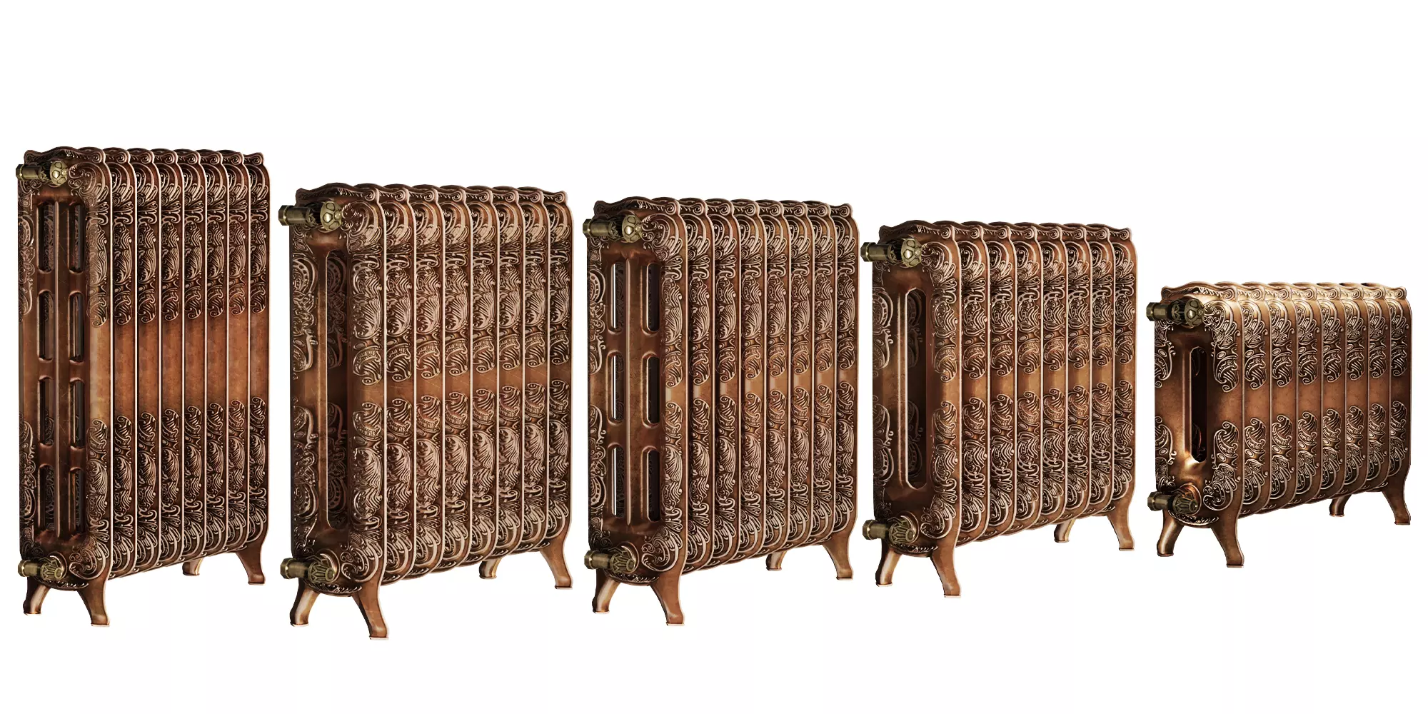 Bristom Bronze Radiator  BLENDER 3D Model Cycles 3D model_0