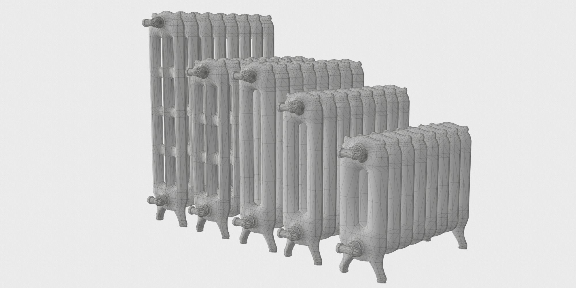 Bristom Metall Radiator BLENDER 3D Model Cycles 3D model_1