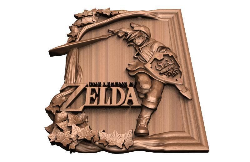 Zelda Link CNC 4 3D print model_3