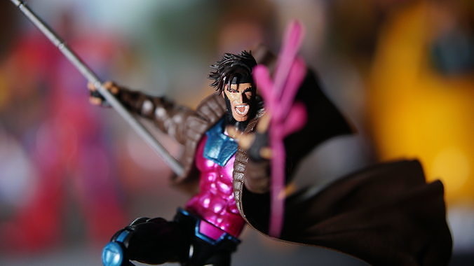 Marvel Legends Gambit Alternate Head 1-12 scale 3D print model