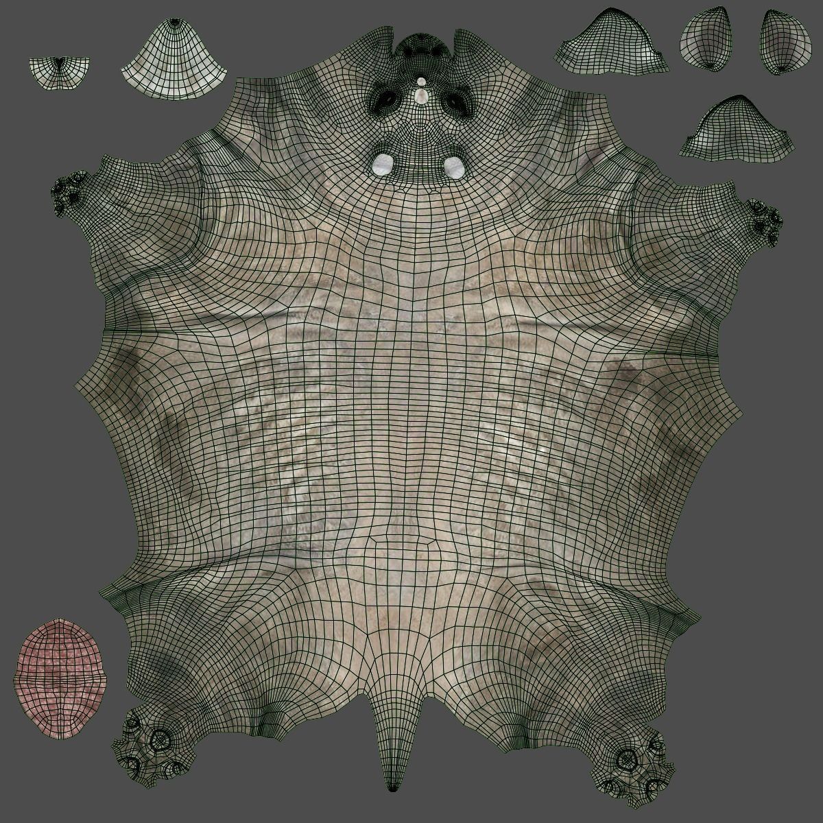 African Rhinoceros Animated VFX Grace 3D model_18