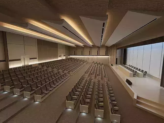 Conference Hall 5  Low-poly 3D model