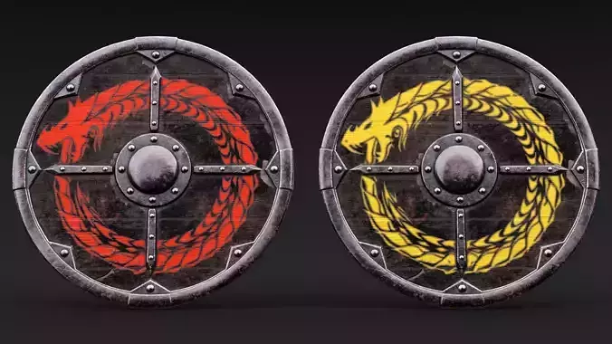 Viking Shield - Dragon