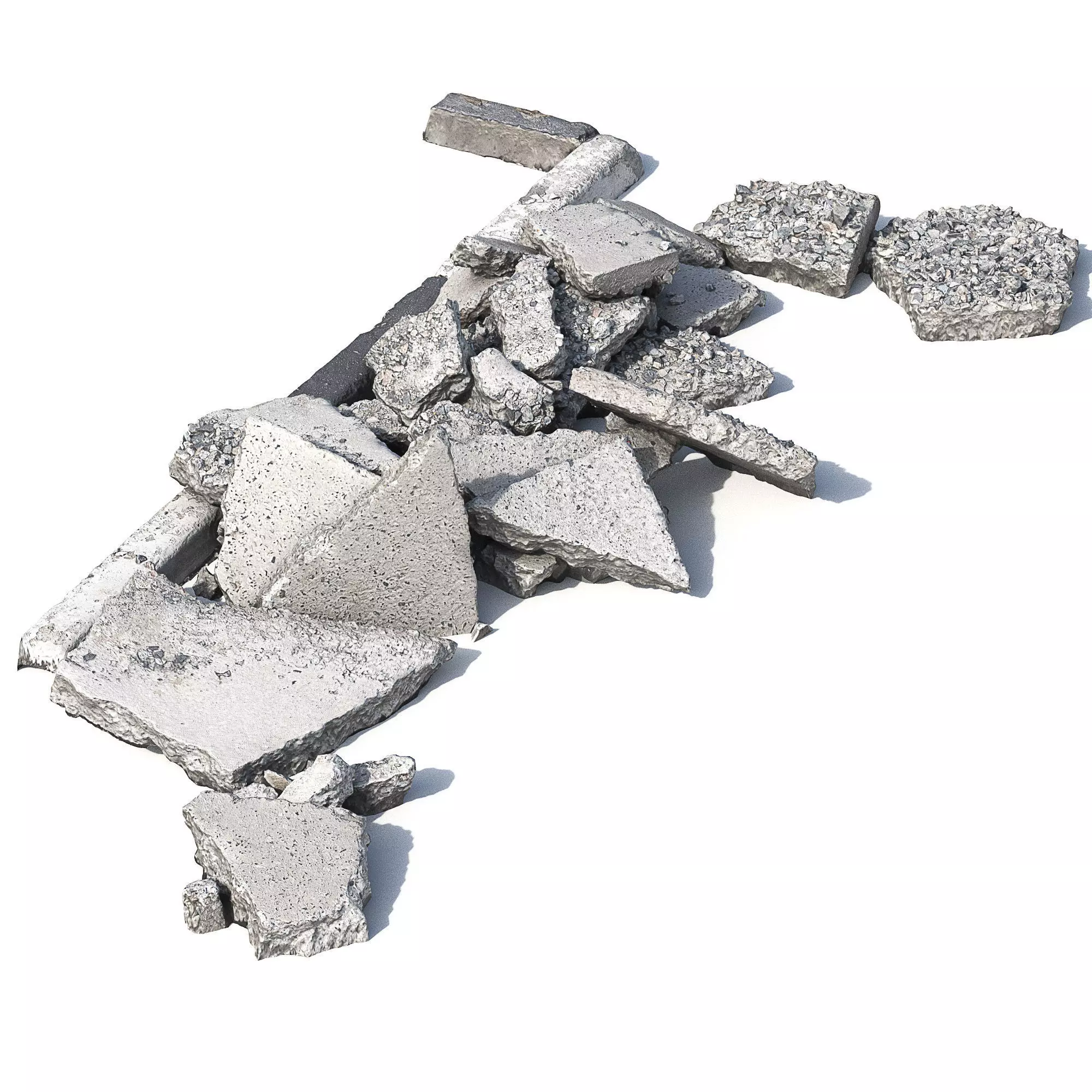 Concrete Debris  3D model_0