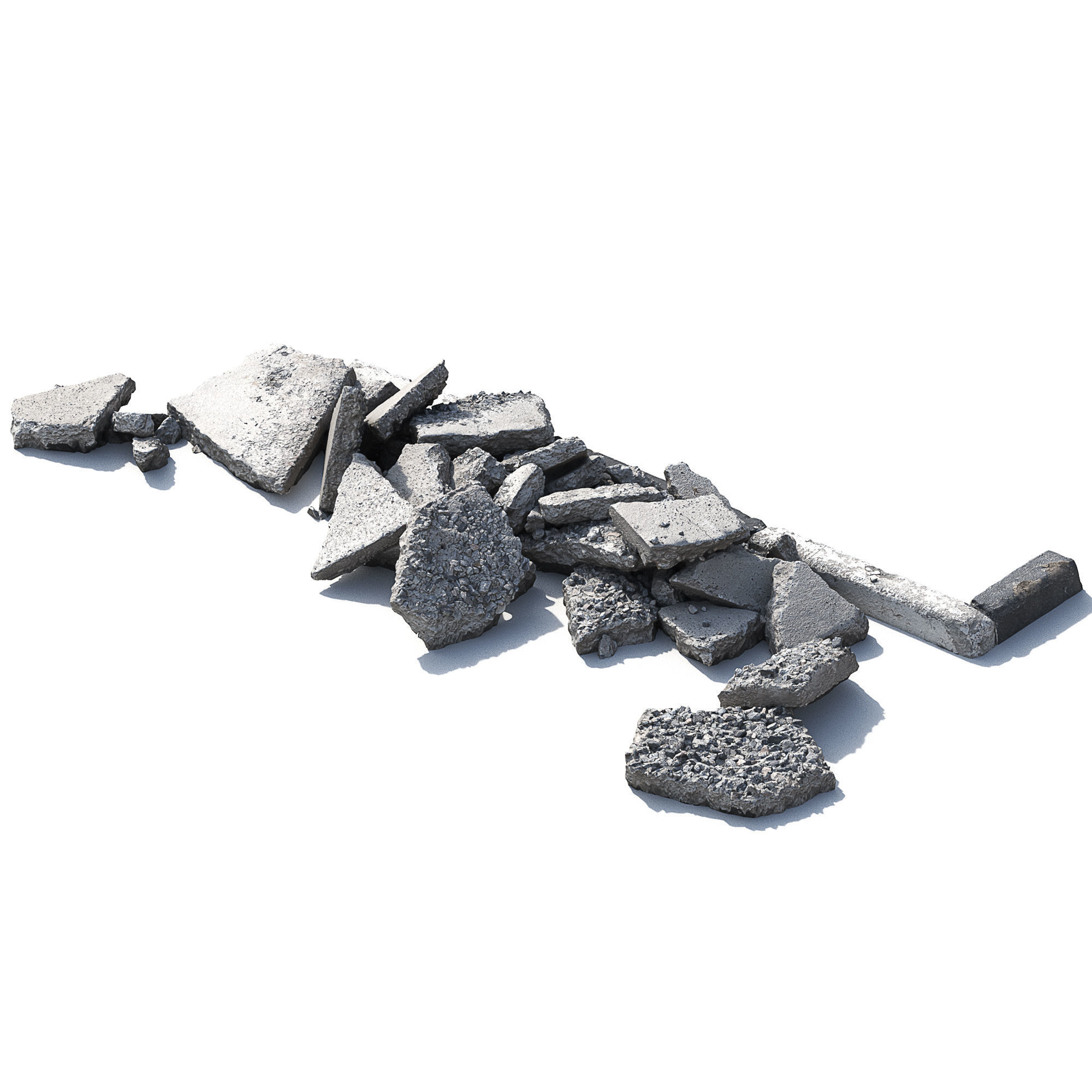 Concrete Debris  3D model_6