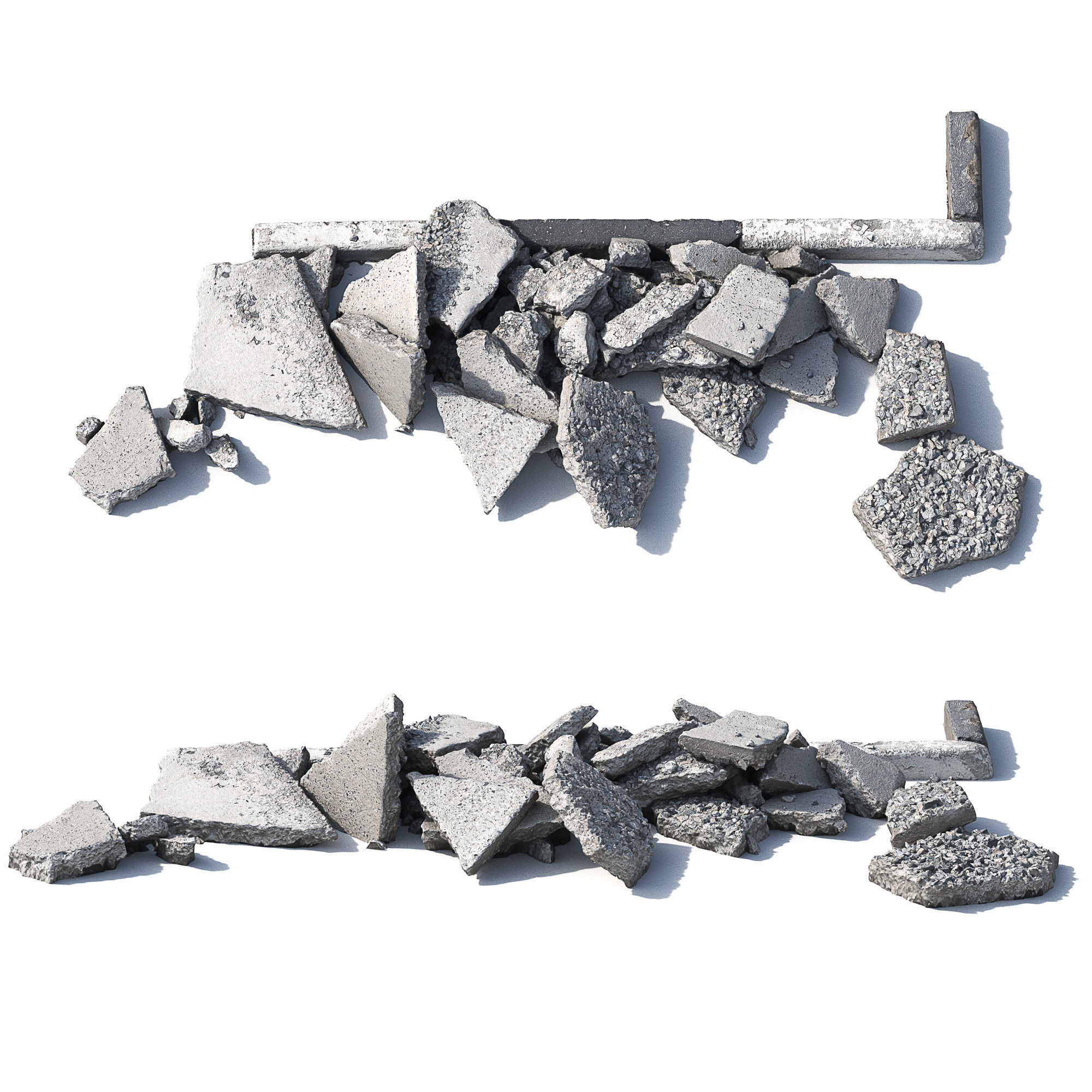 Concrete Debris  3D model_3