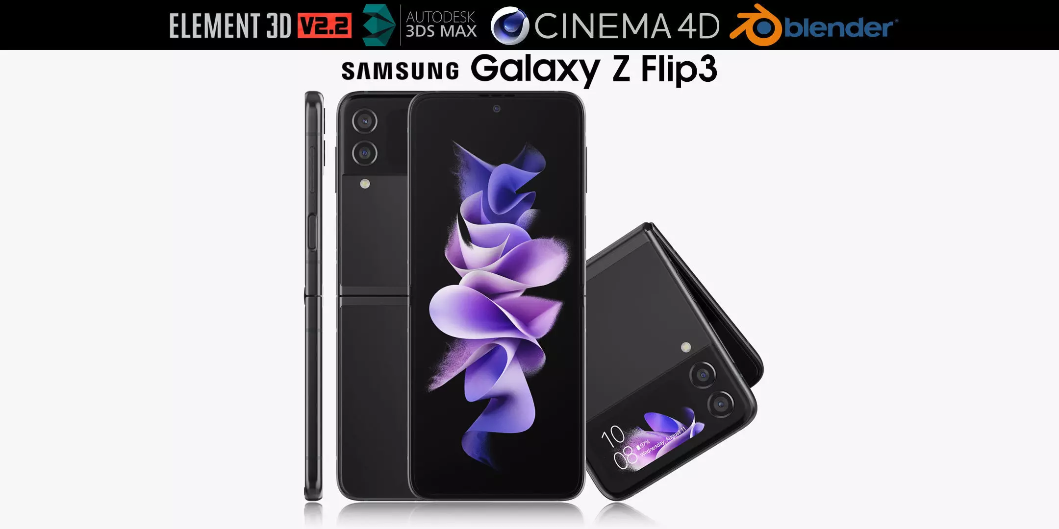 Samsung Galaxy Z Flip 3 3D model_0