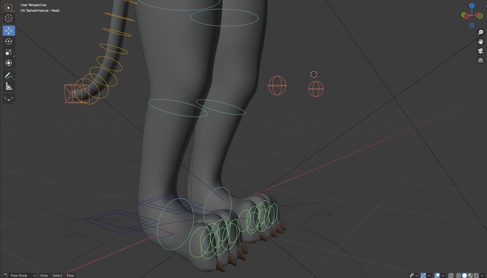 Tasha Anthro Panther 3D model_44