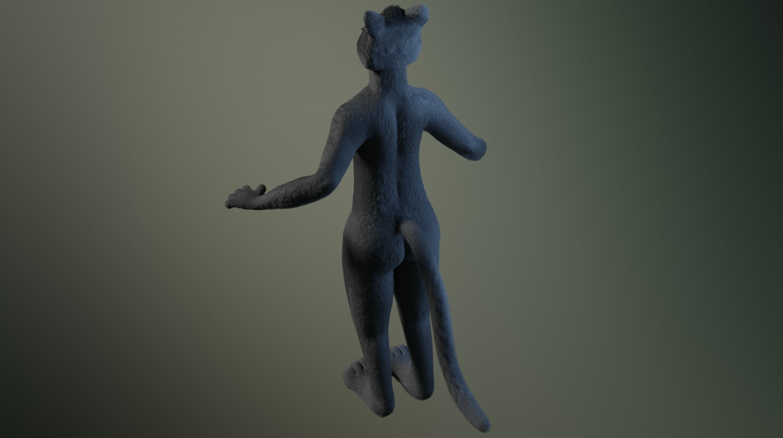 Tasha Anthro Panther 3D model_8