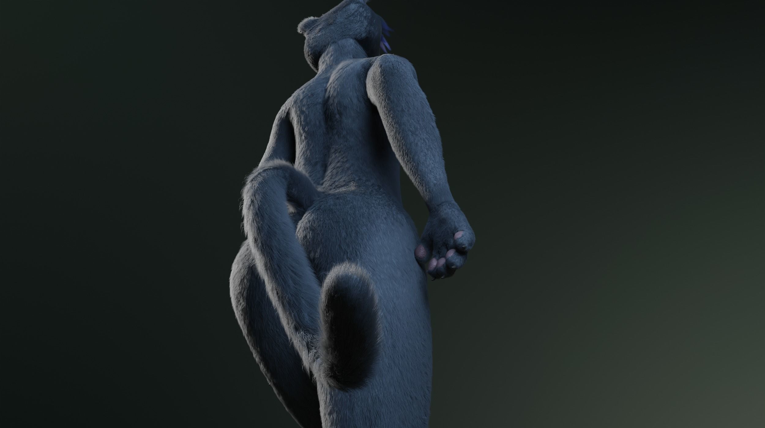 Tasha Anthro Panther 3D model_23