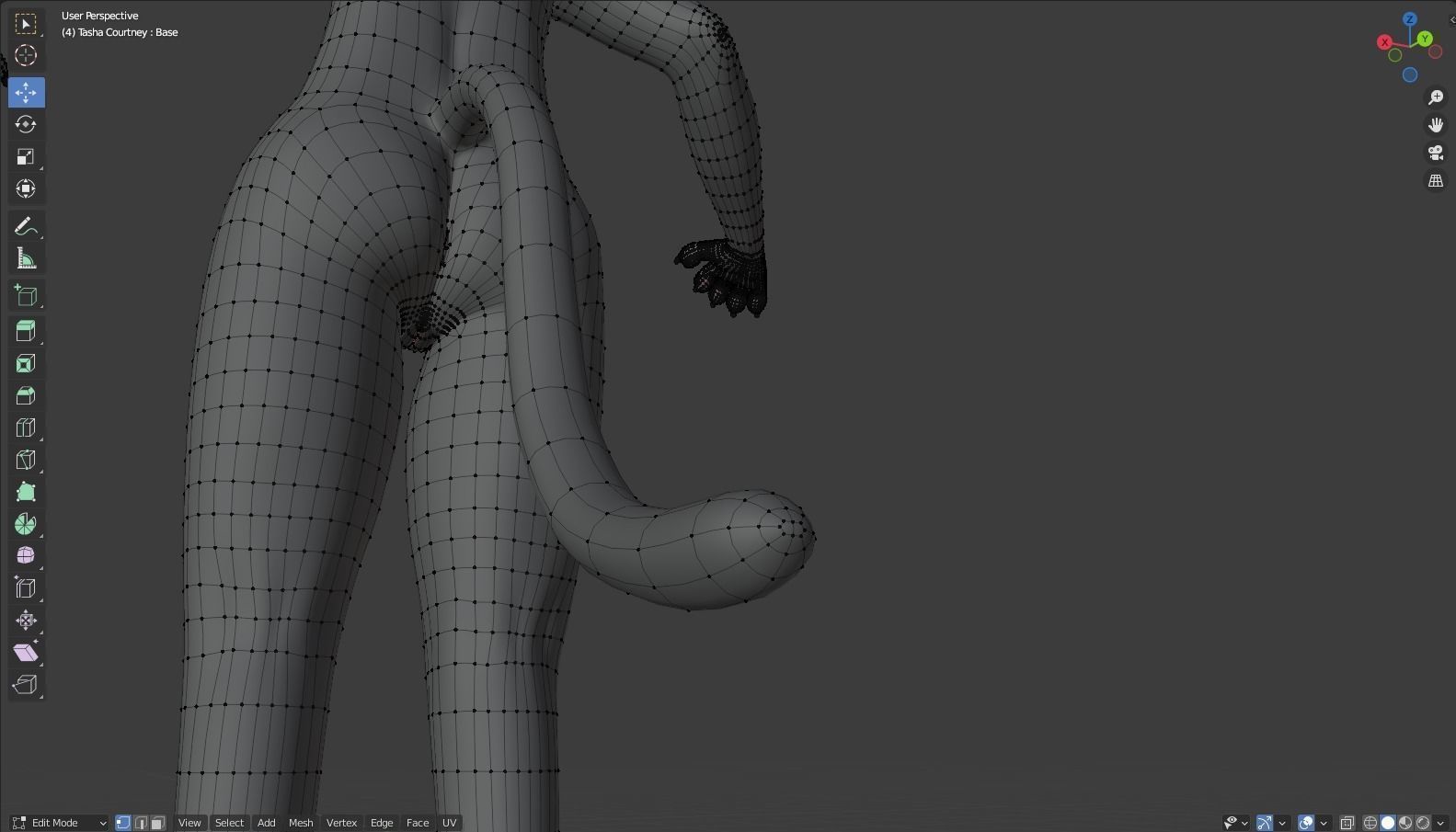 Tasha Anthro Panther 3D model_54