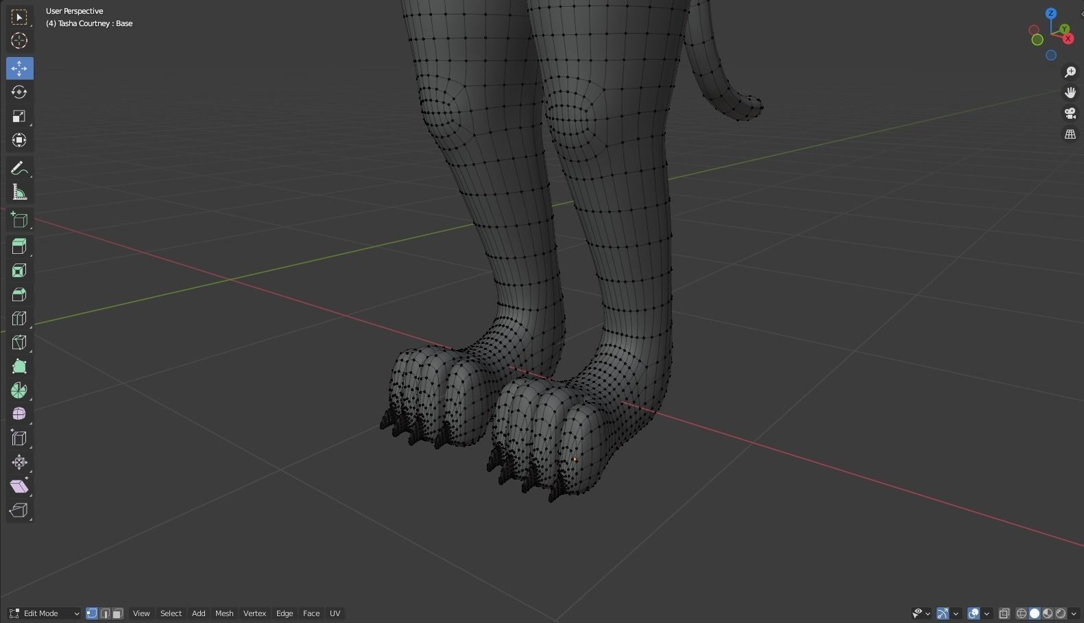 Tasha Anthro Panther 3D model_49