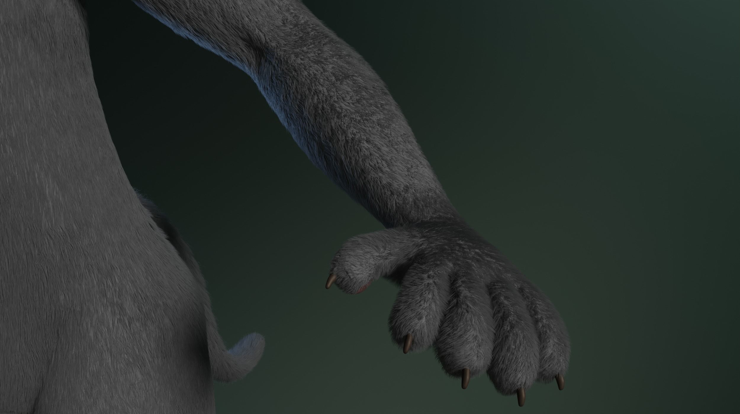 Tasha Anthro Panther 3D model_14