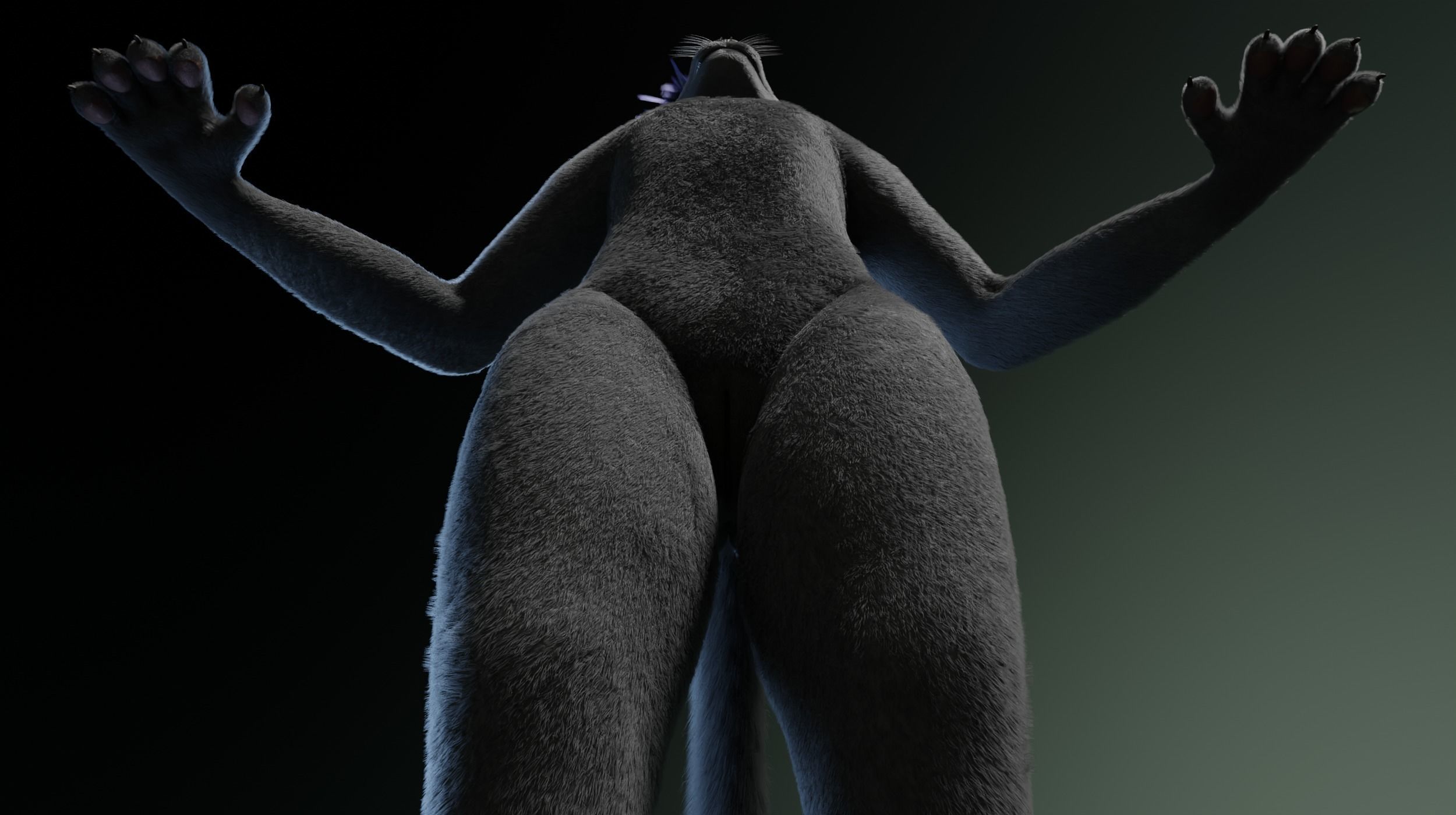 Tasha Anthro Panther 3D model_16