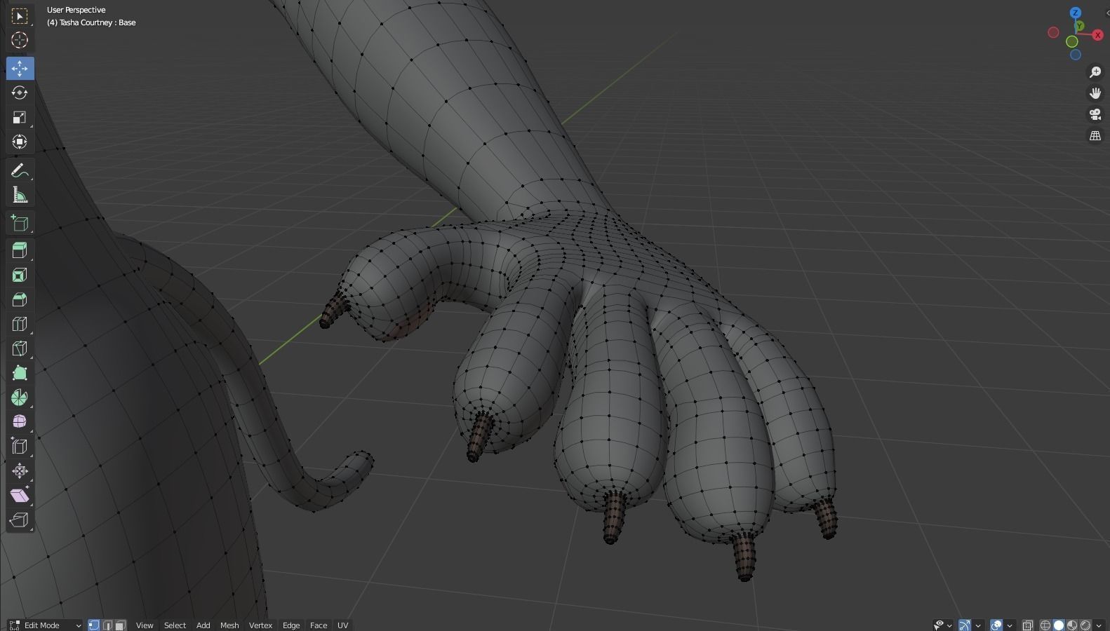 Tasha Anthro Panther 3D model_47