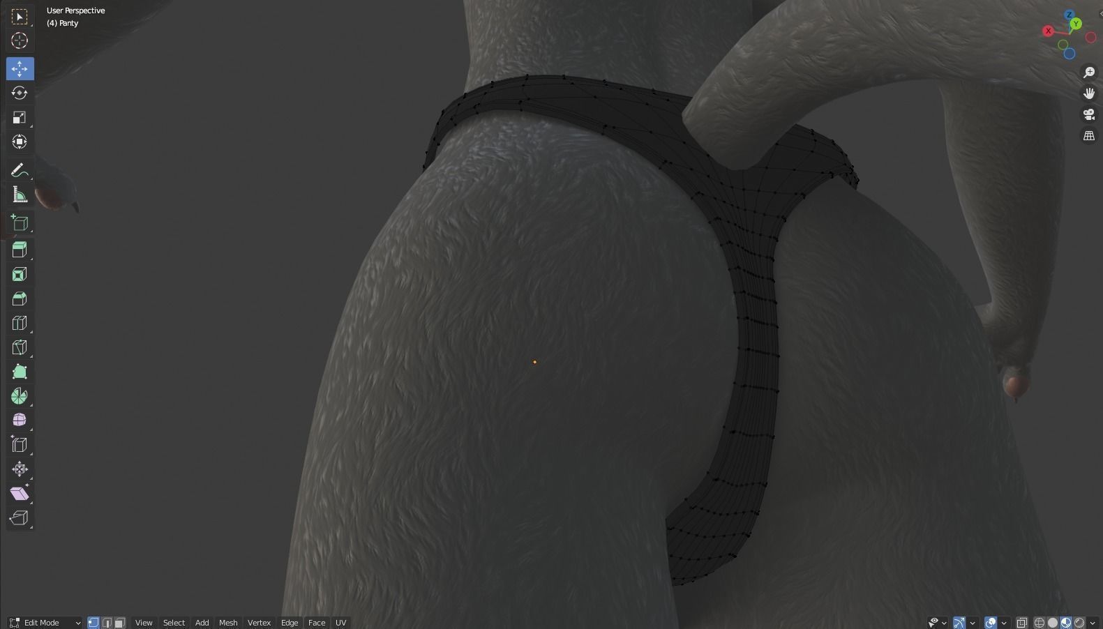 Tasha Anthro Panther 3D model_58