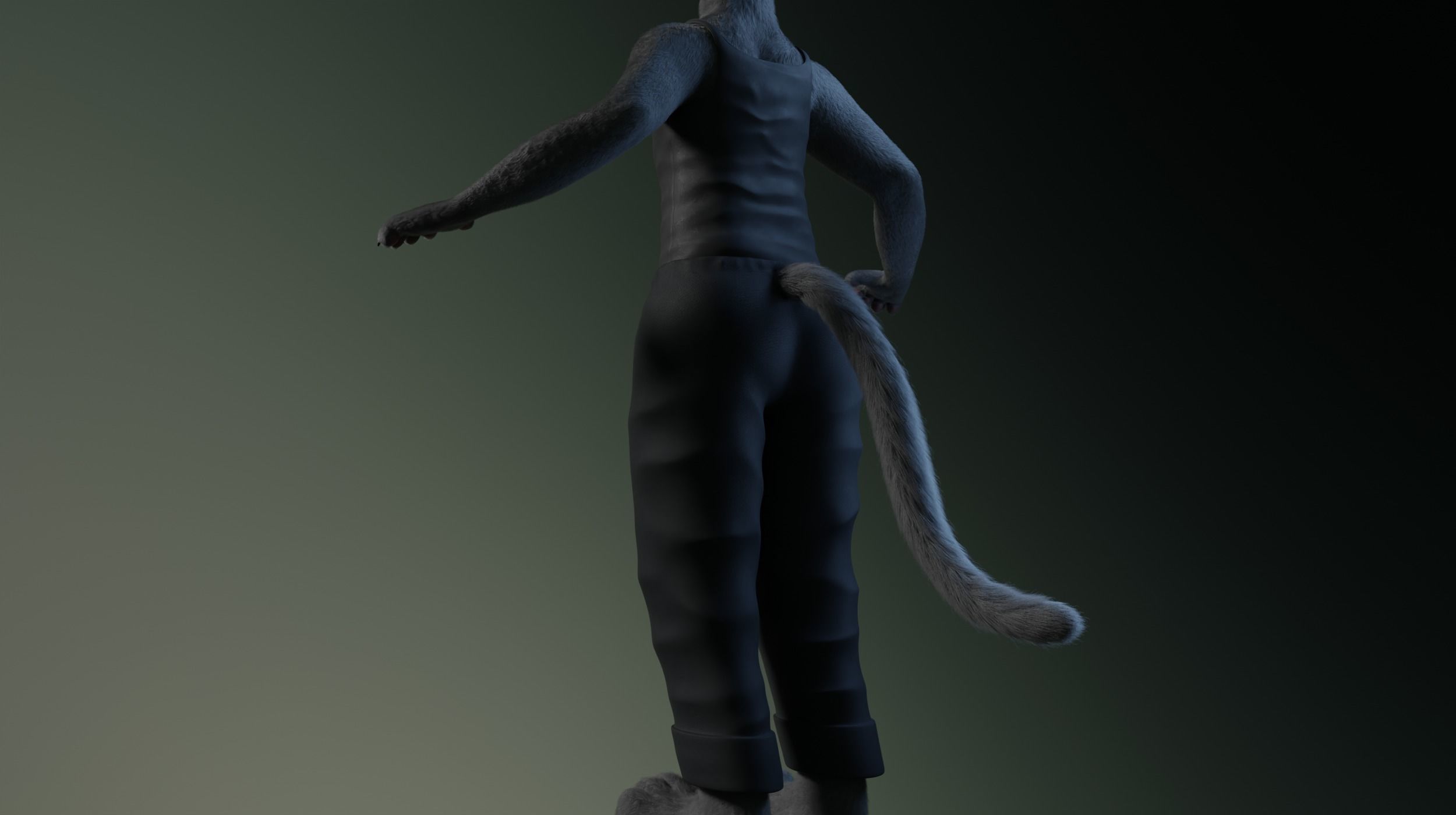 Tasha Anthro Panther 3D model_29