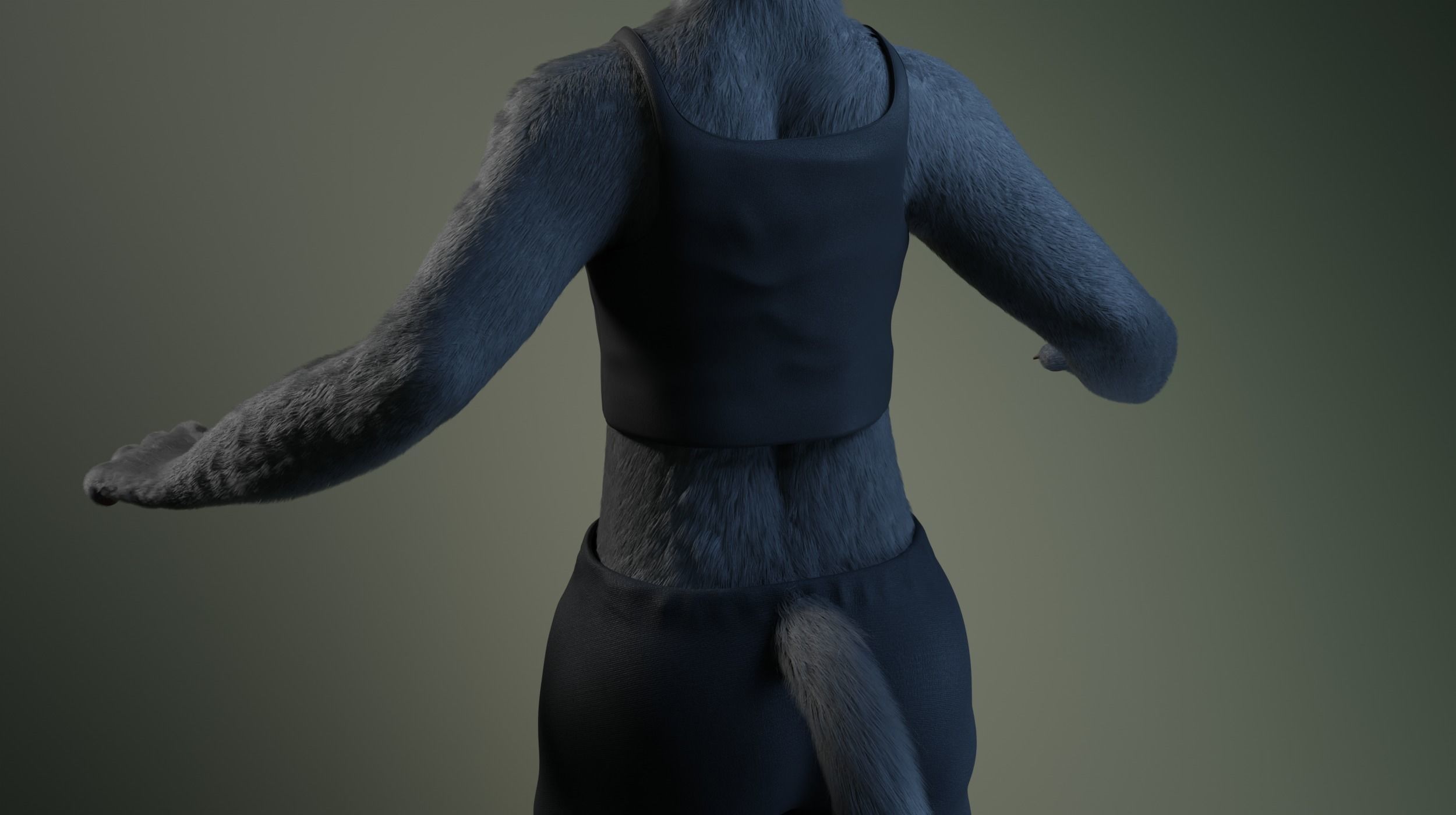 Tasha Anthro Panther 3D model_31