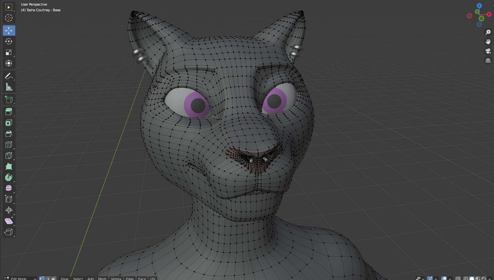 Tasha Anthro Panther 3D model_46